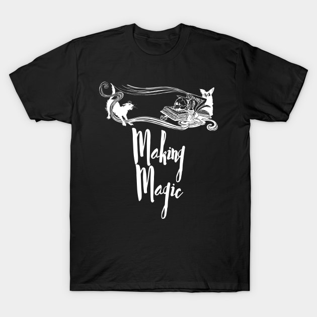 halloween, spooky, creepy, skeleton, scary, all hallows eve, witch, funny halloween, halloween costume, halloween party, costume, kids halloween, hippie halloween, retro halloween, halloween design T-Shirt by Sleepy Time Tales